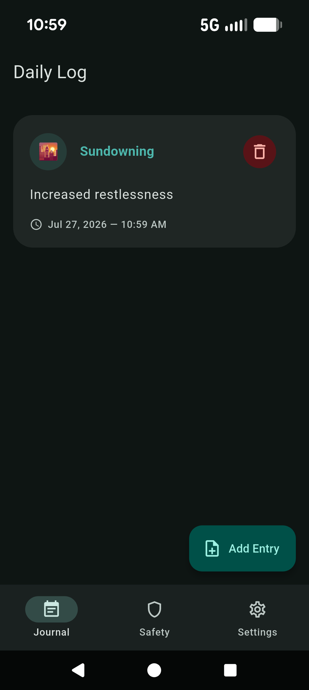Daily Log Dashboard