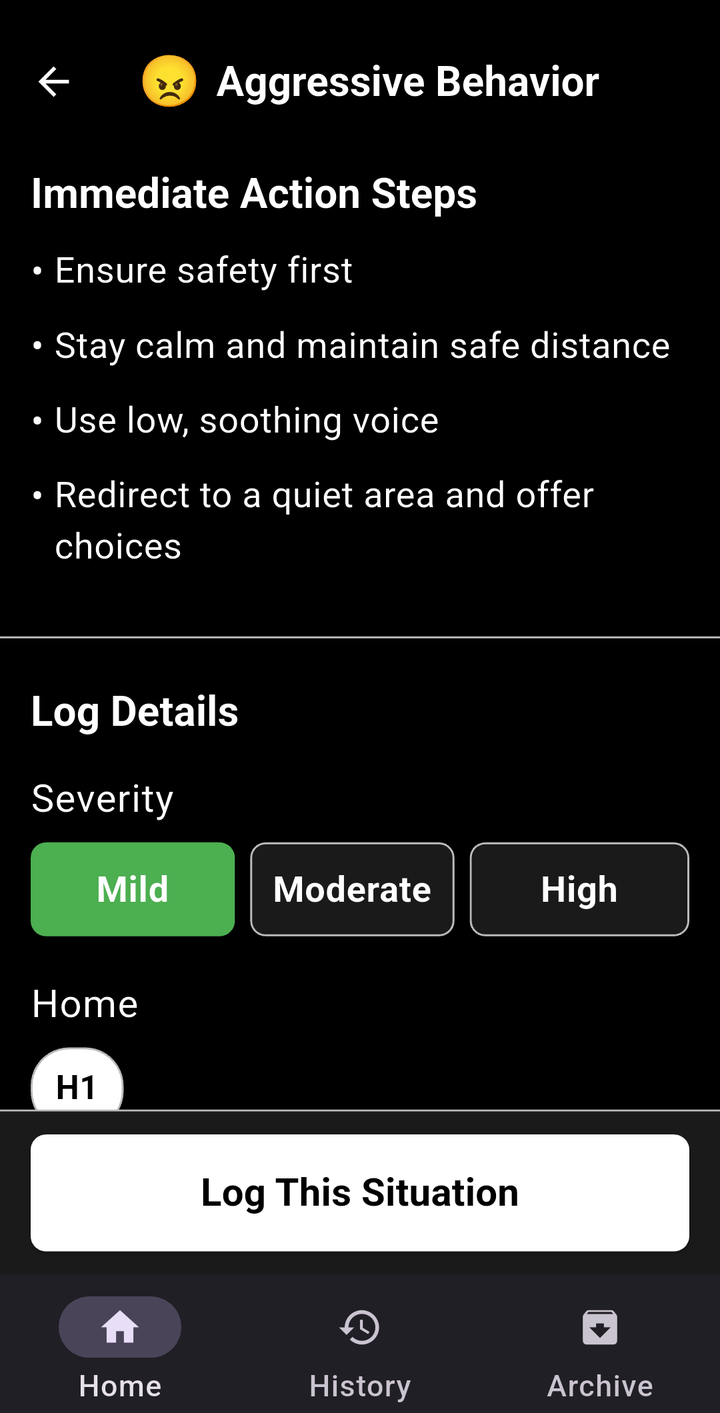 DSP Buddy immediate action steps and severity rating